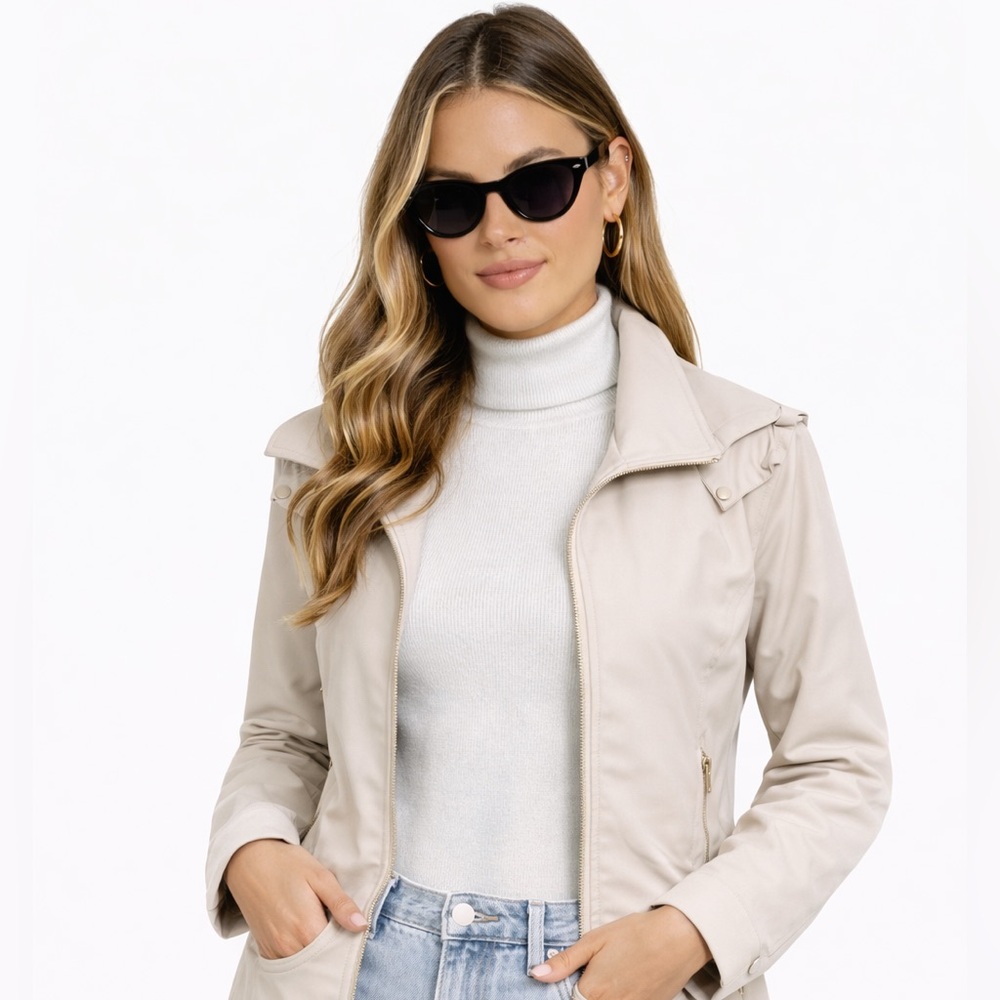 $150 Calvin Klein Lightweight Zip-Up Jacket Windbreaker Small - Picture 6 of 7